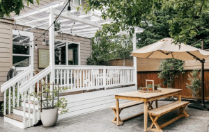 concrete patio installation