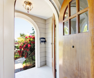 modern look with concrete stamped