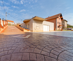 concrete stamped installation
